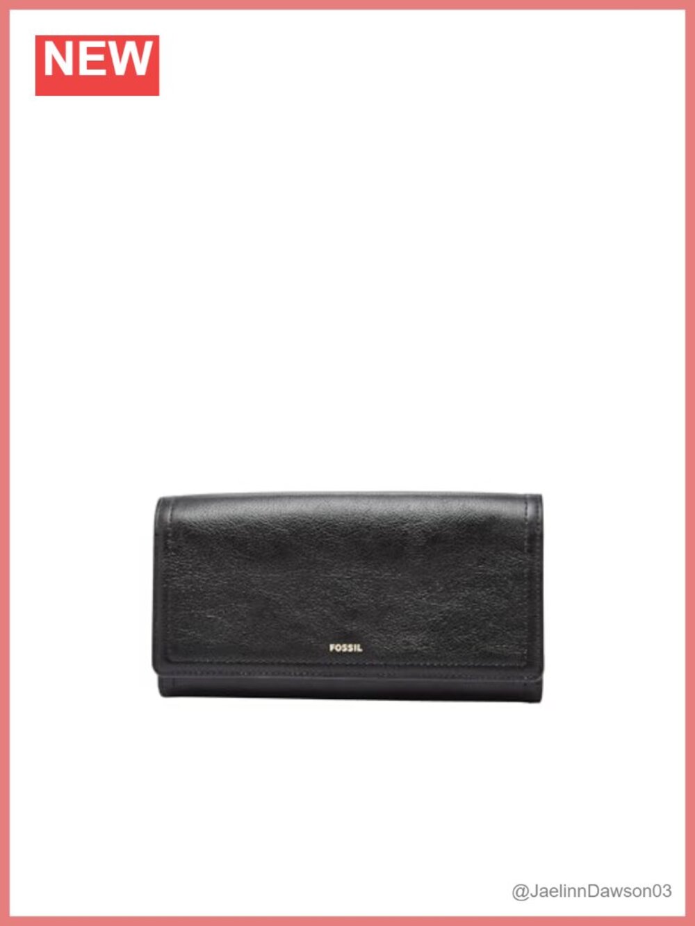 Women's Leather Flap Clutch Wallet with RFID Blocking, 12 Card Slots, Snap